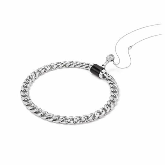 Stainless Steel Matching Couple Heart Lock Bracelets