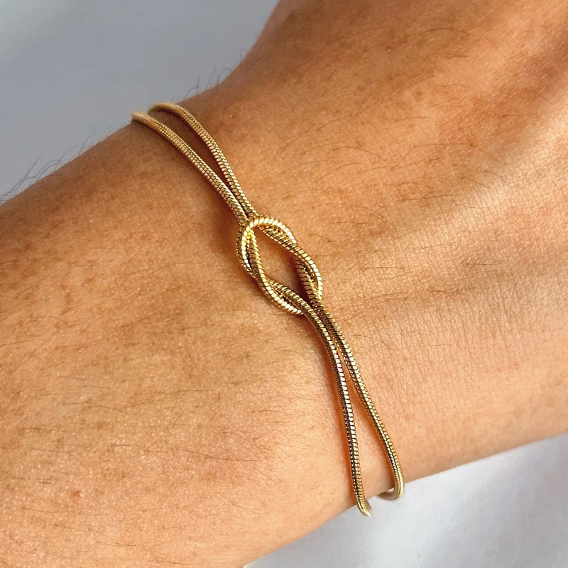 Love Knot Matching Couple Bracelet