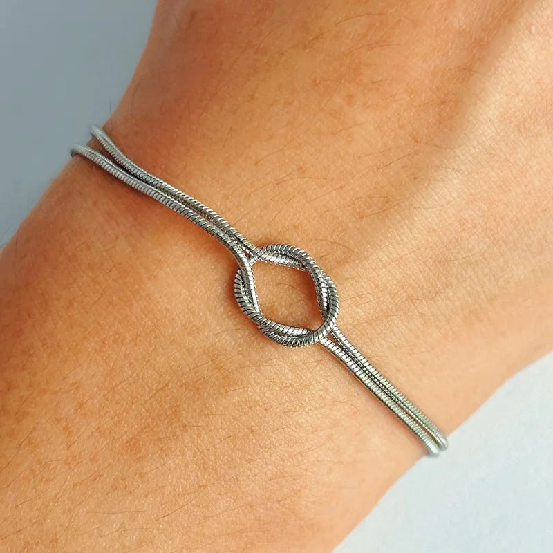 Love Knot Matching Couple Bracelet